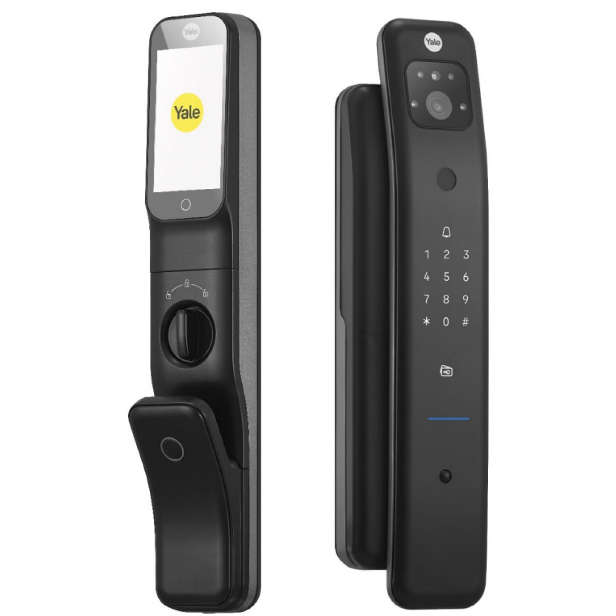 Yale 耶魯 Luna Elite+ 智能電子門鎖 (啞黑配星際灰色)